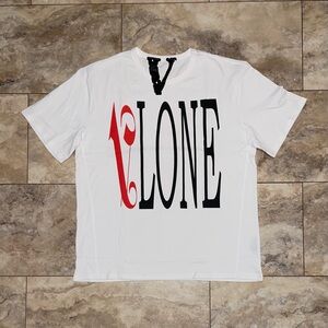 Palm Angels x Vlone Logo Tee White Size XL